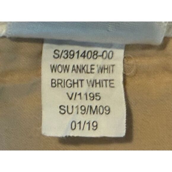 Old Navy Super Skinny White Ankle Jeans Size 14 - Picture 8 of 10